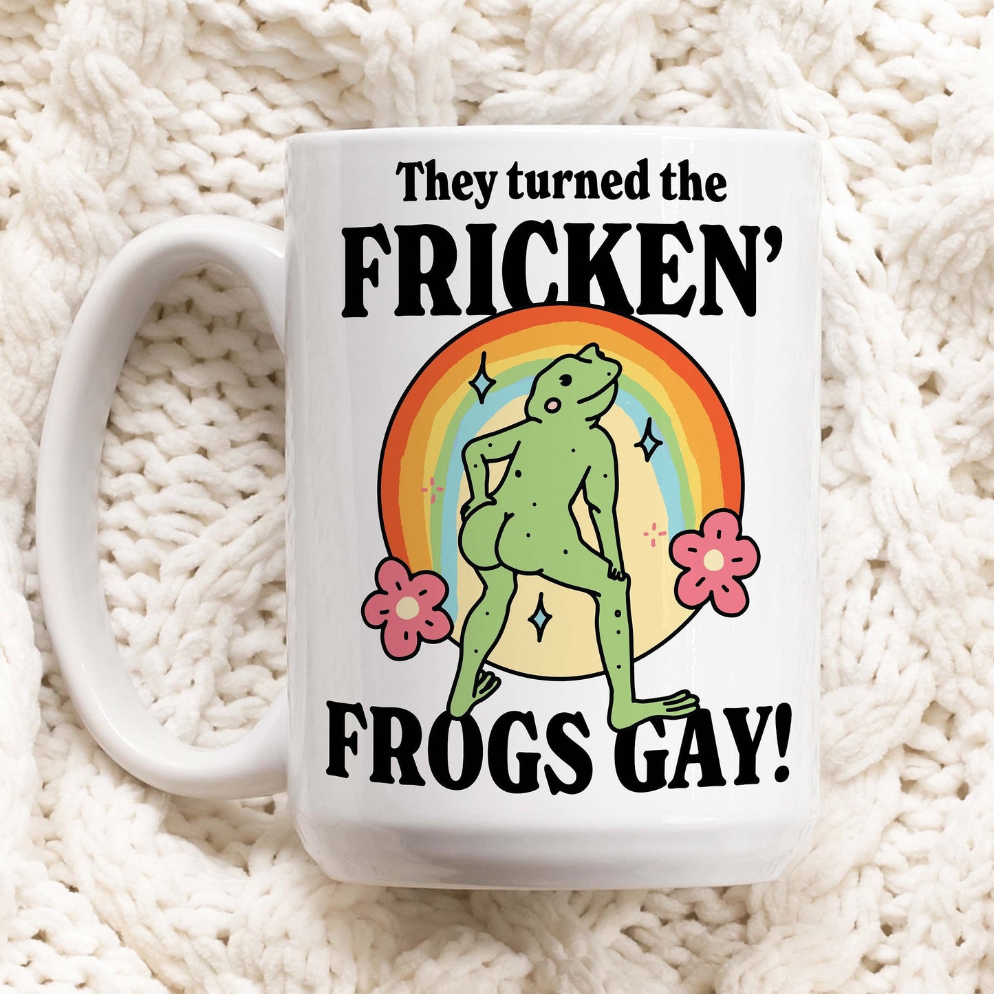 Gay Frog Coffee Mug, Funny Frog Pride Mug, Turned the Frogs Gay Meme Gift, Pride 2024 Gift Idea, Frog Lover LGBTQ Mug, Funny Novelty Gift