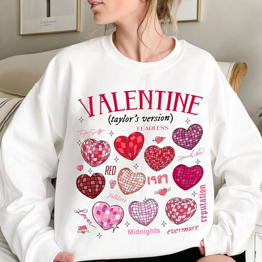 In My Valentine Era, Taylors Valentine Sweatshirt, Happy Valentine Tay's Shirt, TS Valentine's Day, In My Lover Era Sweatshirt