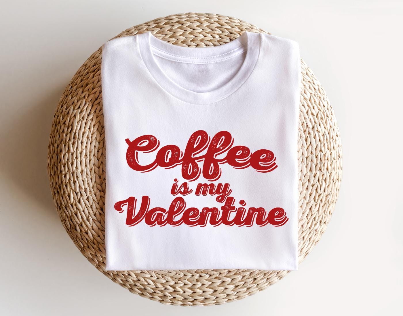 Womens Valentines Shirt, Coffee Is My Valentine Shirt, Valentines Day Shirt, Heart Shirt, Cute Valentines Gift